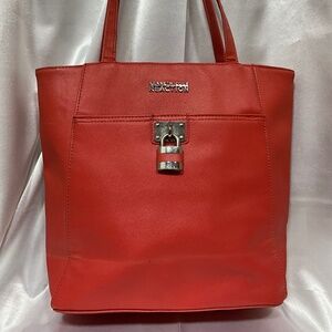 Kenneth Cole Orange/red tote 20-H4d